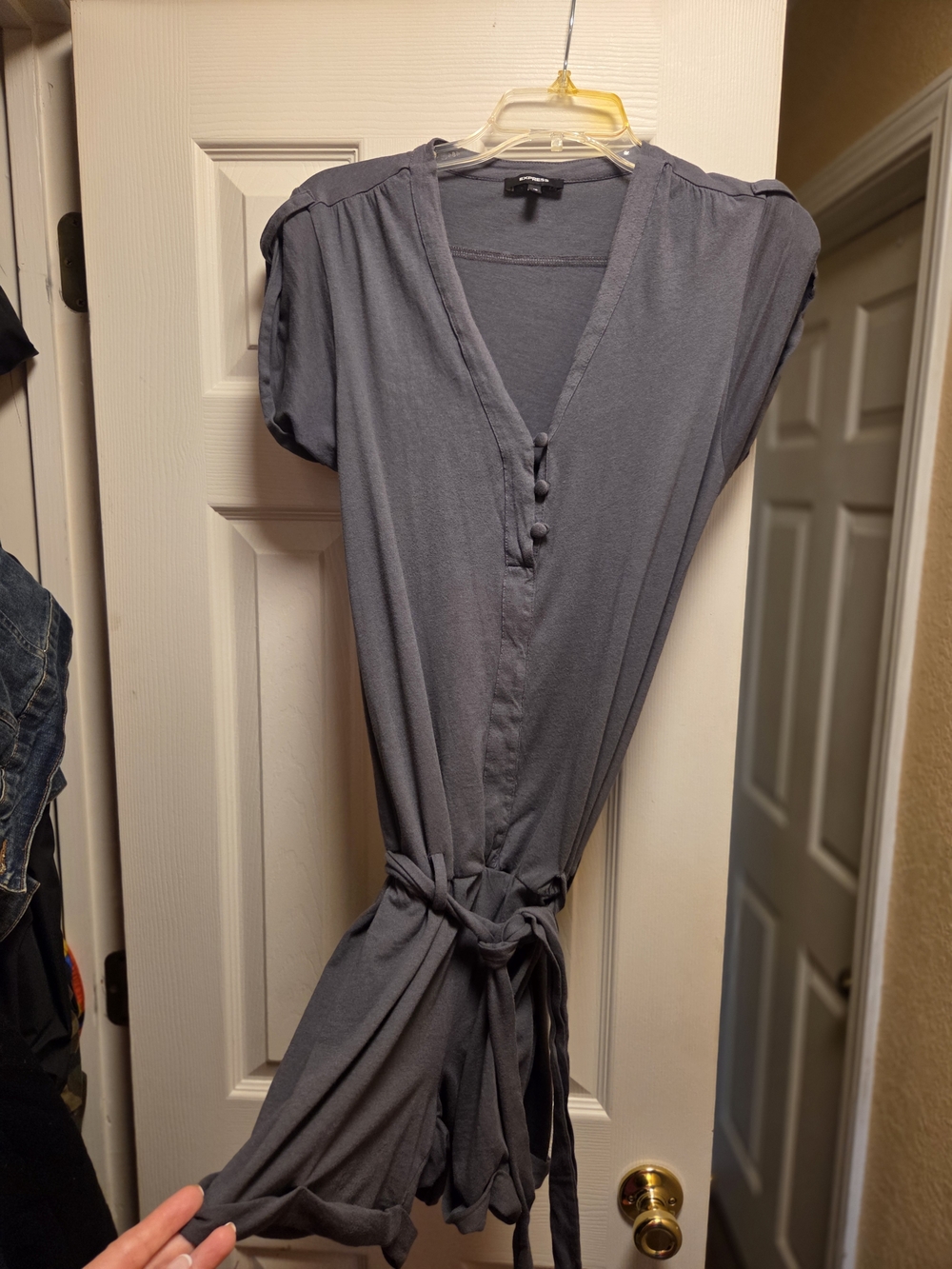 Express Soft Gray Romper